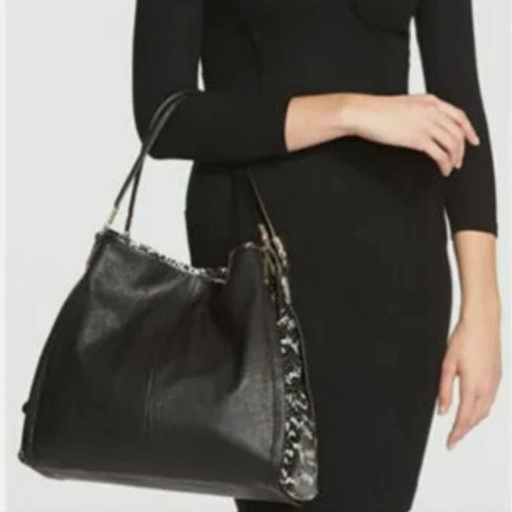 Coach Madison Python Two Tone Phoebe Shoulder Bag